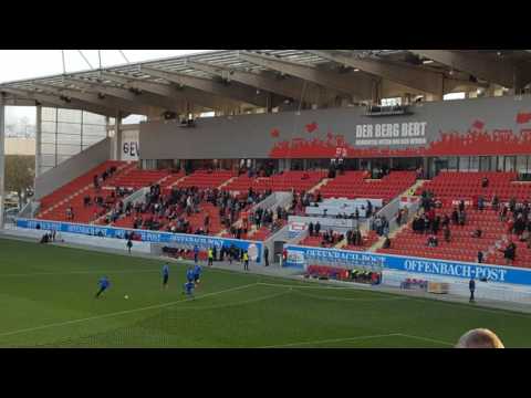 Support der FCS-Fans in Offenbach 27.11.2016