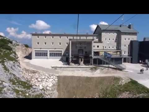 Dachsteinbahn Zeitraffer (4x) - Talstation Gjaidalm -- Bergstation Dachstein Krippenstein - Seilbahn