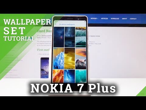 How to Change Wallpaper in NOKIA 7 Plus - Refresh Home Screen