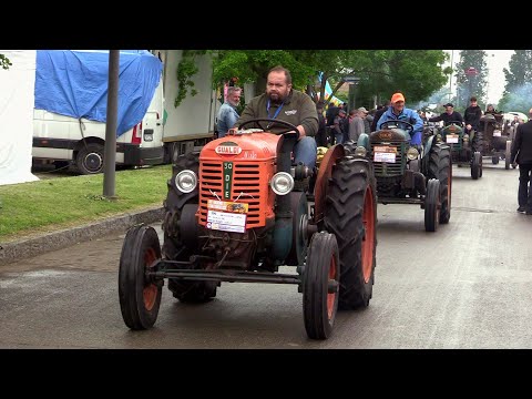 Diesel 2-stroke tractor start up & parade | Trattore Gualdi 30 accensione & parata - Cavezzo 2024