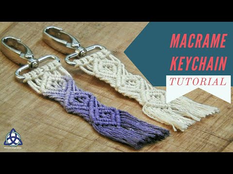 Macrame Keychain DIY Macrame Key Hanger Tutorial Macrame Pattern 1