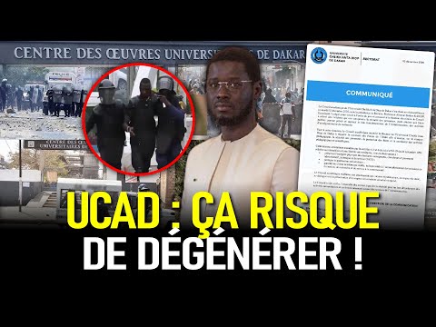 Manifestation UCAD : ça risque de dégénérer, President Diomaye Interpelé ! Mauvaise Nouvelle !