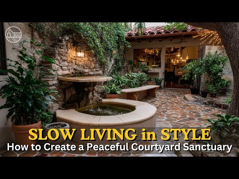 The Serene Hacienda | Designing a Beautiful Courtyard for a Slow Living Lifestyle