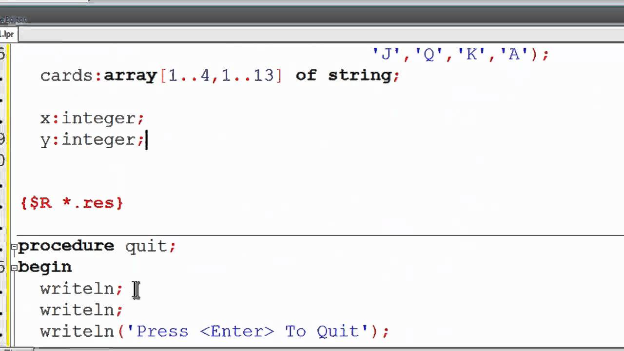 Free Pascal Program Tutorial 21 - 2 Dimensional Arrays - Matrix - Lazarus