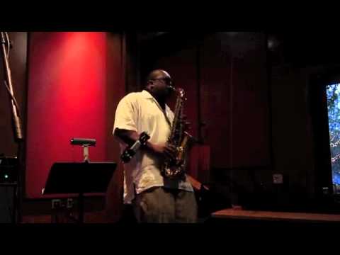 Slim Man and saxophonist, Kevin Levi, September 16, 2012