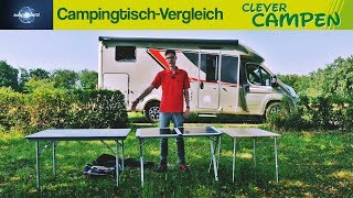 Campingtisch-Vergleich: Welcher Vierbeiner passt zu mir? Ausprobiert! | Clever Campen