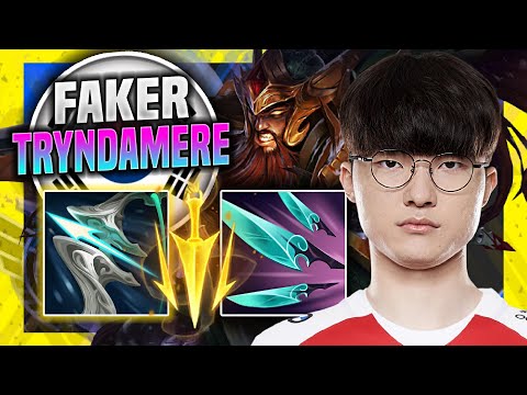 FAKER TRIES NEW META TRYNDAMERE MID! - T1 Faker Plays Tryndamere Mid vs Yasuo! | Season 11