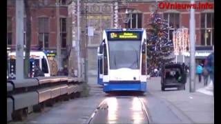 preview picture of video 'GVB trams door Amsterdam - Tram / Straßenbahn / Tramway - Amsterdam'