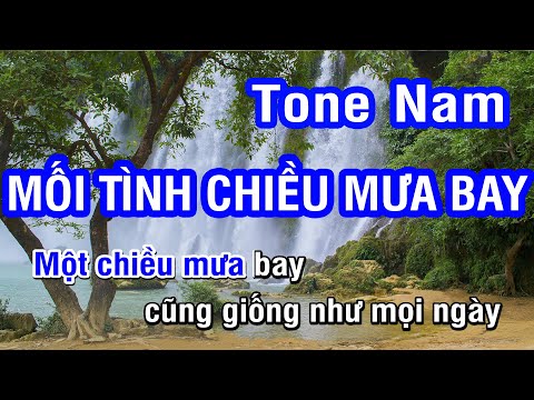 Mối Tình Chiều Mưa Bay (Karaoke Beat) - Tone Nam | Nhan KTV