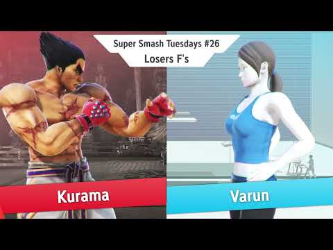 Kurama (Kazuya) vs varun (Wii Fit Trainer) - Super Smash Tuesdays #26 Grand Final