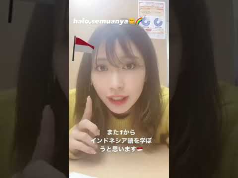 ひなはインドネシア語を学び始めました