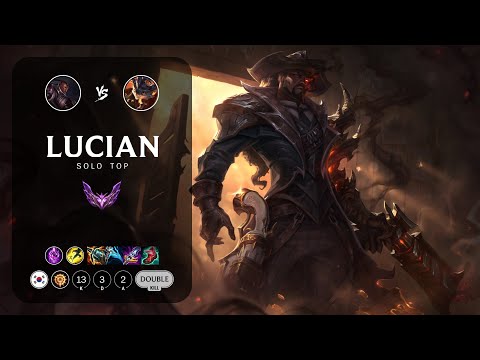 Lucian Top vs Rumble - KR Master Patch 13.6
