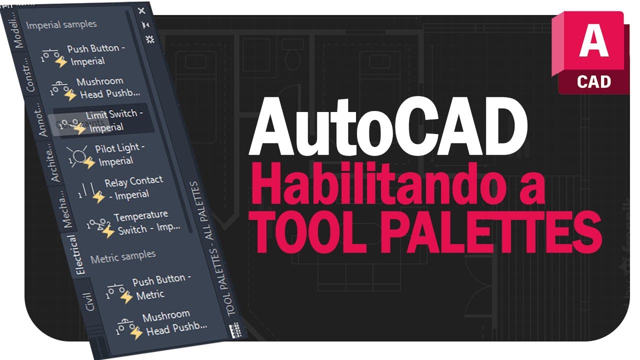 AutoCAD 2024 - Habilitando a Tool Palettes