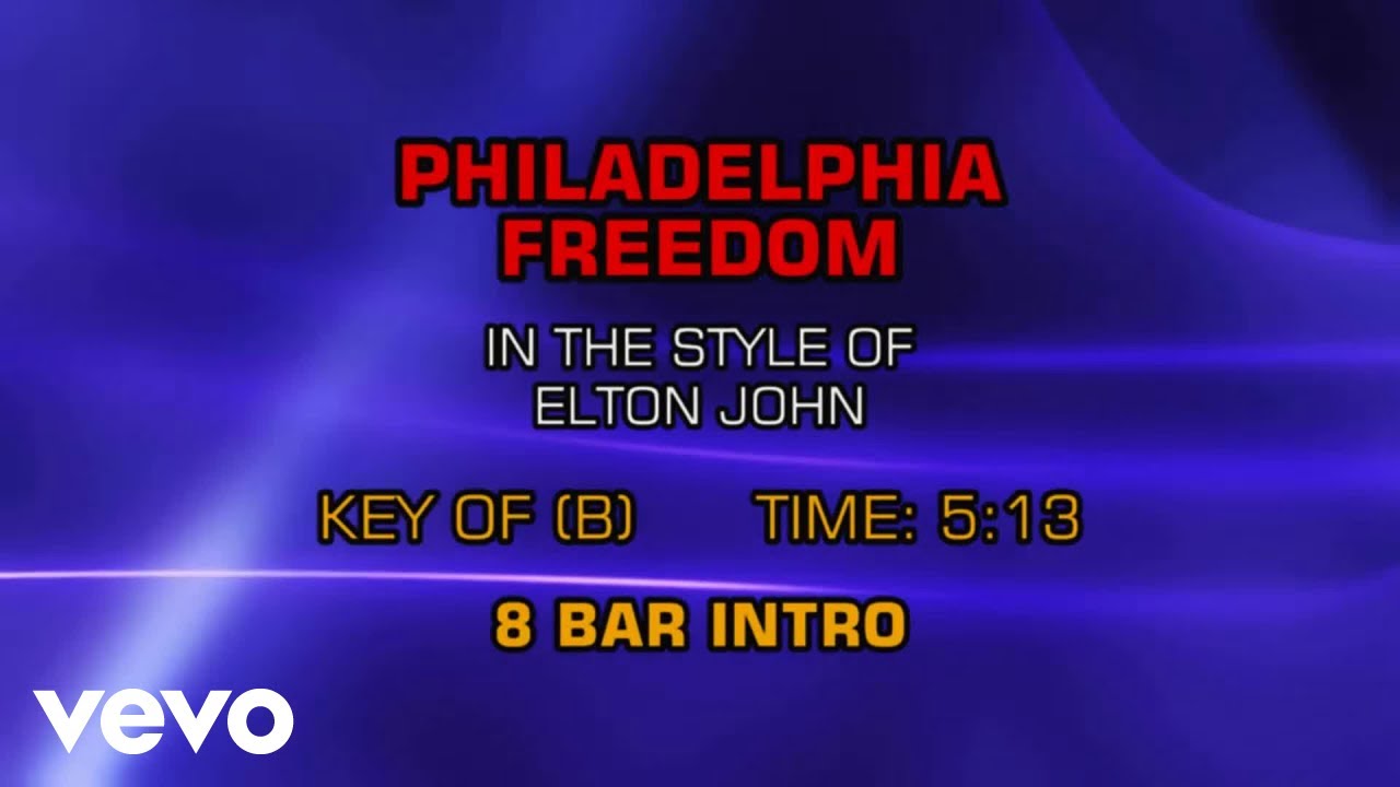 Elton John - Philadelphia Freedom (Karaoke)
