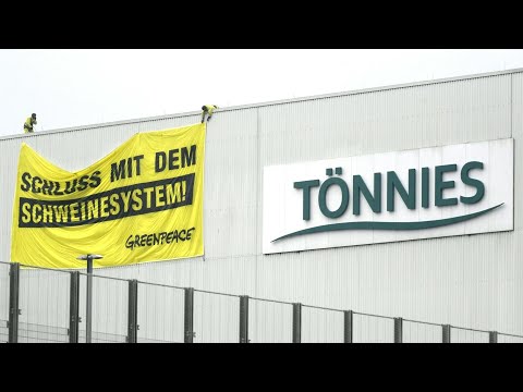 Greenpeace-Protest bei Tönnies gegen "Schweinesystem" | AFP