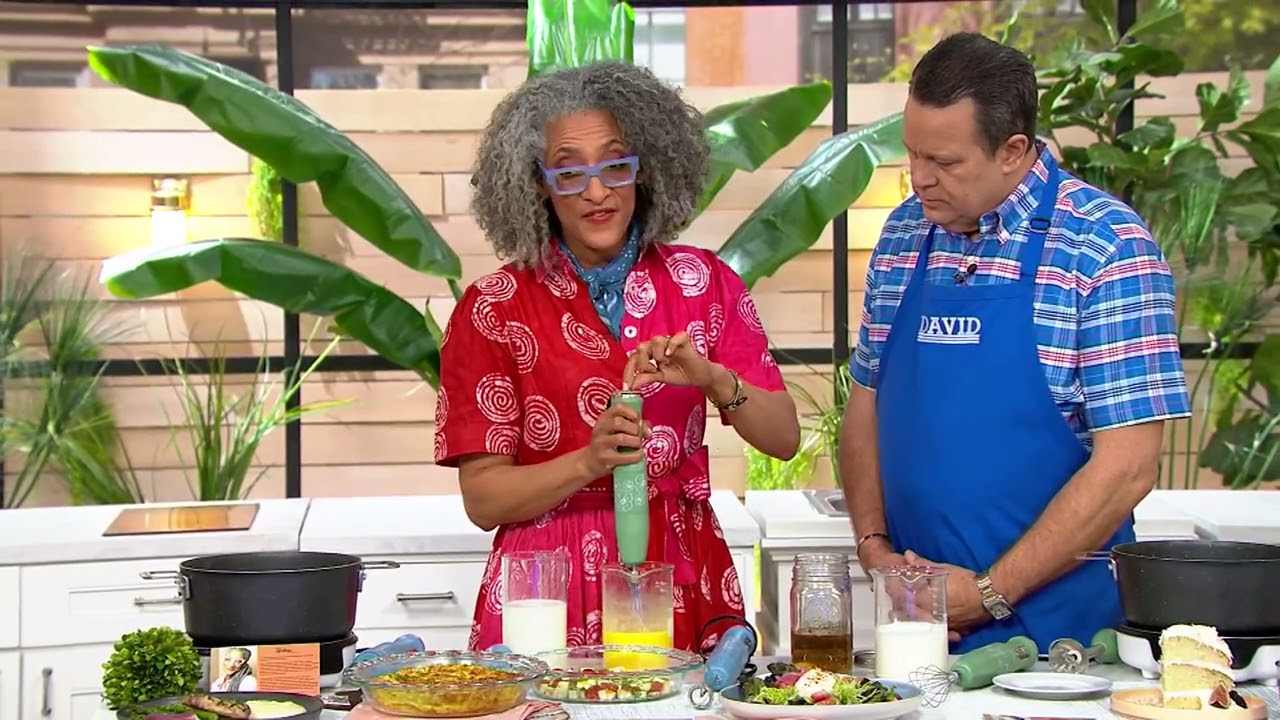 Carla Hall Sweet Heritage Variable Speed Hand Blender w/ Attachments on QVC