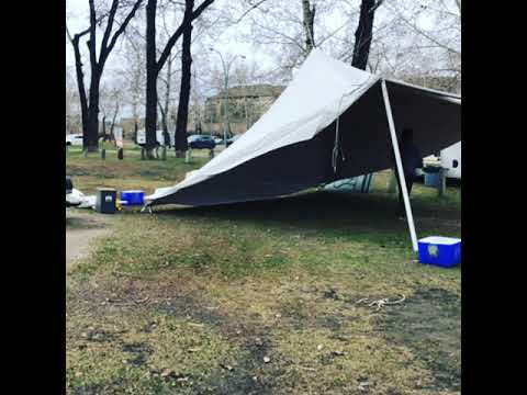 20x20 Marquee Tent Setup - Timelapse