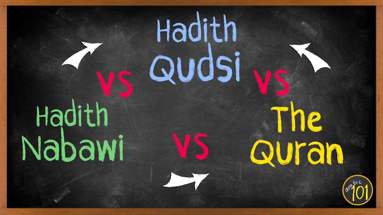 What's the difference Hadith Nabawi vs Hadith Qudsi vs The Quran | Arabic101