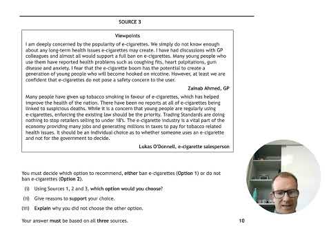 National 5 Modern Studies Options Source Question - 2024