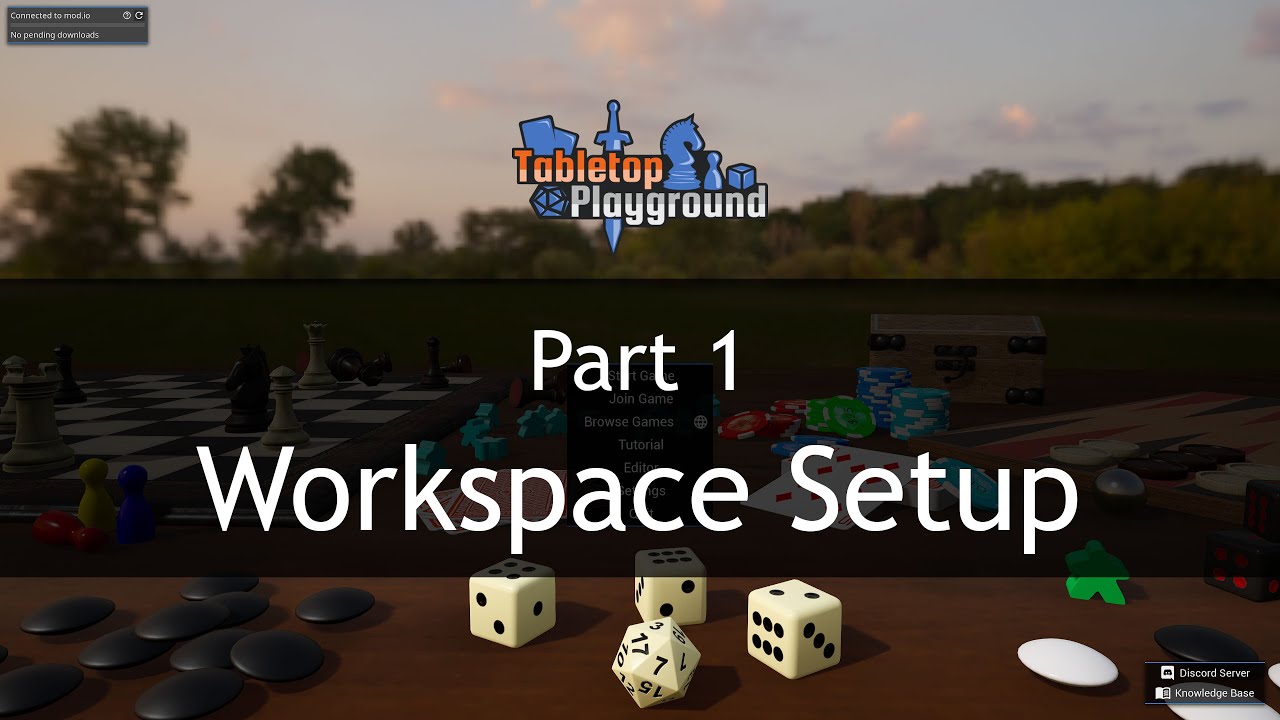 Mod Development for Tabletop Playground: Part 1 - Workspace Setup