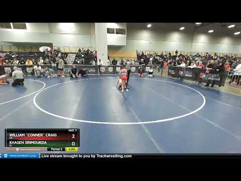 63 Lbs Cons. Round 4 - William ``Conner`` Craig, OK Vs Khasen Srimoukda, ID C90b