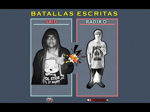 SAID vs RADIKO - Segunda Ronda - Batallas Escritas | FreeStyle FOG Puyo
