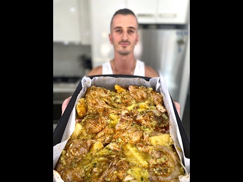 Greek Lemon Chicken with Potatoes (One Pan quick and easy!)