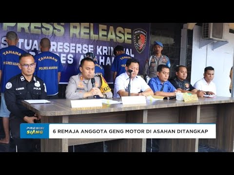 POLRES ASAHAN UNGKAP KASUS KEKERASAN OLEH GENG MOTOR