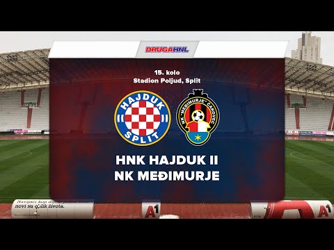 15. kolo Druge HNL: Hajduk II - Međimurje