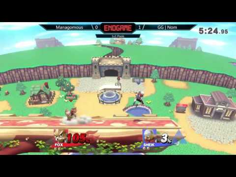 ENDGAME: 1v1 Pools – Managomous (Fox) vs. GG l Nom (Sheik)