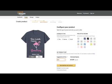 كورس ميرش باي أمازون - الدرس الثاني : تحميل التصميم على الأمازون- uploading a merch by amazon design