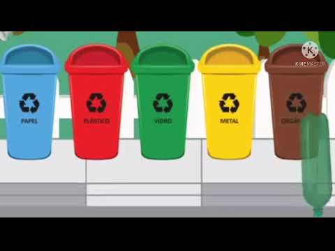 Coleta seletiva de lixo- Reciclagem ♻️ e as cores das latas de lixo 🗑#meioambiente#reciclagem