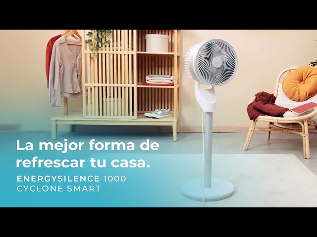 Standventilator Cecotec EnergySilence 1000 Cyclone Smart 60W 9" Fernbedienung Weiß video