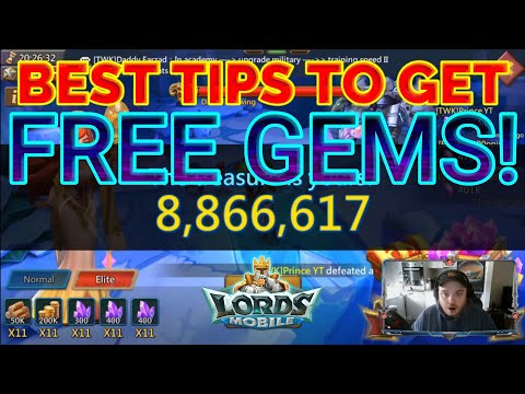 Best Tips To Get Free Gems In Lords Mobile! Jackpot Win!