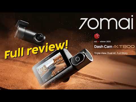 70mai T800 Review (2025) | NEW 3-Channel & first 4K Rear dash cam ever!