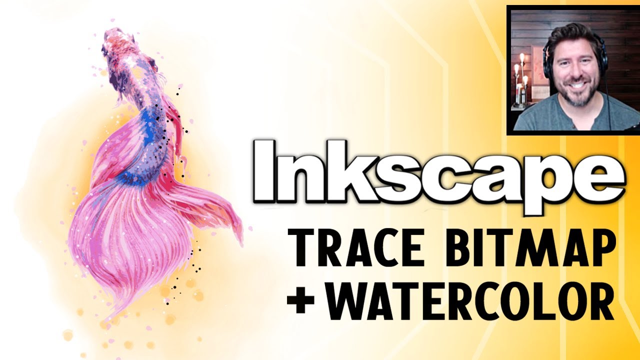 Inkscape Trace Bitmap Tutorial: Multiple Color Scans | Watercolor Effect | Spray Tool Clone vs. Copy