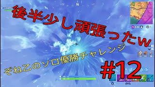 #12【フォートナイト】ソロ優勝未経験者が優勝を目指すお話w　【ぞね乙】