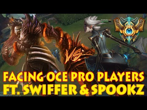 TRYNDAMERE VS CAMILE: CHALLENGER JUNGLERS - Ft. OCE PROS SWIFFER, SPOOKZ, SHERNFIRE [Patch 7.13]