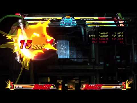 MvC3: Viewtiful Joe 535k Level 1 Combo