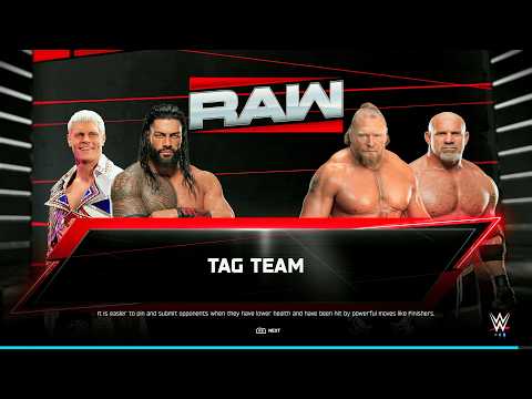 WWE 2K25 - Cody/Roman v.s Lesnar/Goldberg - Mega Match