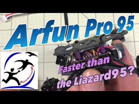 Arfun Pro 95mm Unboxing, Setup and Test Flights.  Faster than the Eachine Lizard95?
