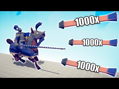 JOUSTER vs 1000x OVERPOWERED UNITS - TABS | Totally Accurate Battle Simulator 2023