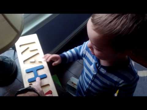 Jonathan spelling his name