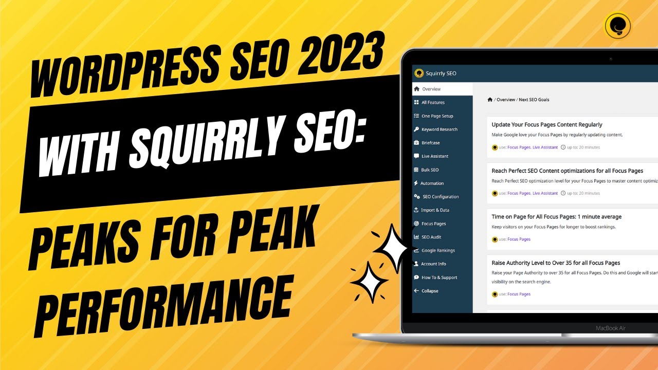 Sign in 0:02 / 34:05 WordPress SEO 2023 With Squirrly