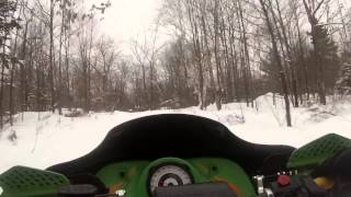 preview picture of video 'TMSC Snowmobile trails, Bobcaygeon, ON'