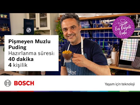 Bosch ile #EnGüzeliEvde | Arda Türkmen'den Pişmeyen Muzlu Puding Tarifi