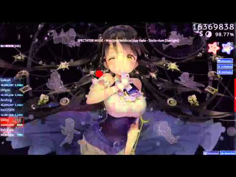 osu! hvick225 plays Kano - Stella-rium [Starlight] HDDT 2miss 1111combo 527pp