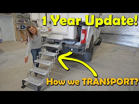 How to transport Truck Camper Stairs OFF ROAD?? Torklift Smartstep with Landing Gear!