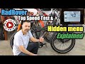 RadRover Hidden Menu Explained plus Top Speed Test - Free mods - Rad Power Bikes - Rad Rover