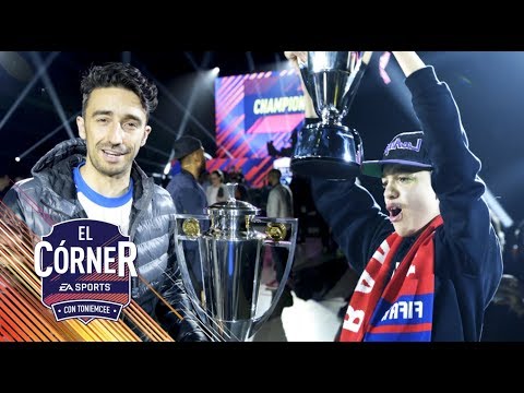 FINAL FUT CHAMPIONS CUP BARCELONA con DhTekKz y DJMARIIO | FIFA18 | El Córner |